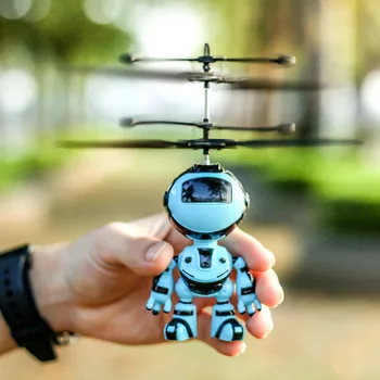 Electrice de Detectare RC Fly Robot Infraroșu Inducție Aeronave Romote de Control Jucărie Jucărie în aer liber USB de Încărcare pentru Copii Robot Cadou