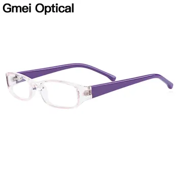 Gmei Optică Transparentă, de formă Dreptunghiulară Plină Janta de Plastic Copil Rame Ochelari Pentru Miopie Miopie baza de Prescriptie medicala Ochelari H8001