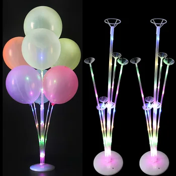 Lumina LED Bile de Aer Balon cu Stand Coloana Masă de Nuntă Decor Baloane Titularul Baloon Stick Copil de Dus Petrecere de Aniversare pentru Copii