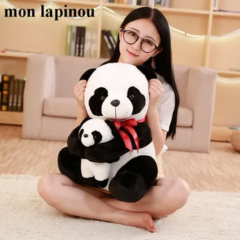 Mon Lapinou Panda de Pluș Jucării Drăguț Umplute Simulare Animal Papusa Moale Realiste Panda Hug Mic Panda pentru Copii Jucarii pentru Copii Cadouri