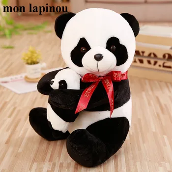 Mon Lapinou Panda de Pluș Jucării Drăguț Umplute Simulare Animal Papusa Moale Realiste Panda Hug Mic Panda pentru Copii Jucarii pentru Copii Cadouri
