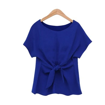 Noua Moda Pentru Femei Doamnelor Maneca Scurta Casual Șifon Bluza Bluze T-Shirt