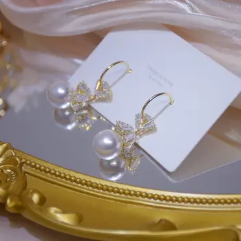 14k real placat cu aur moda bijuterii cristal cercei pentru femei petrecere de vacanță elegant cercel 15263