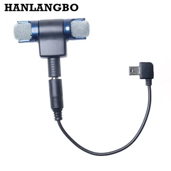 Externe Microfon Stereo Microfon pentru Go pro Accesorii Micro telefon de 3,5 mm Mini USB Cablu Adaptor Pentru GoPro Hero 4 3 3+ Microfone