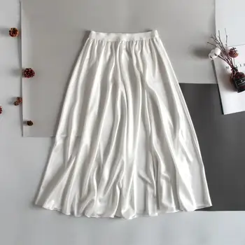 O linie subțire interior jupon alb siguranță fusta bottom fusta Hanfu fustă 70cm 105cm lungi jupon pentru rochie fusta femei 152935