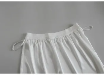 O linie subțire interior jupon alb siguranță fusta bottom fusta Hanfu fustă 70cm 105cm lungi jupon pentru rochie fusta femei