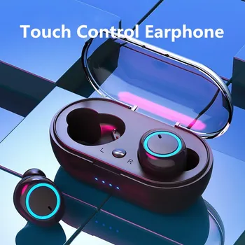 Wireless TWS Bluetooth 5.0 Cască Stereo Auriculare Sport Căști Handsfree set de Căști pentru Jocuri pentru Telefon cu Microfon Impermeabil