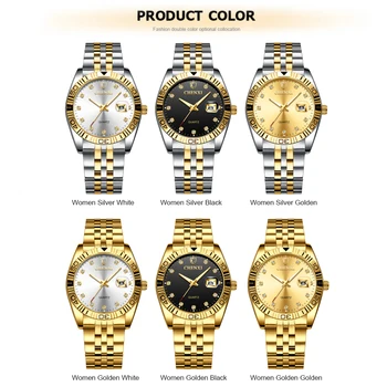 CHENXI 2021 Nou de Lux de Brand de Moda Ceasuri de mana Pentru Femei de Aur din Oțel Inoxidabil Stras Cuarț Ceasuri pentru Femei Cadou Ceas