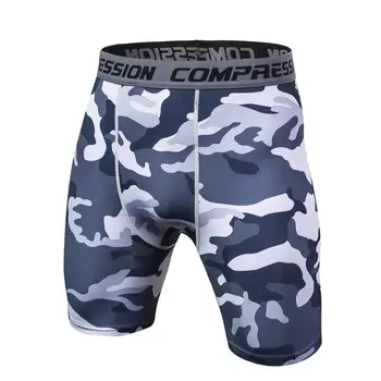 Pantaloni Scurți pentru Bărbați Uscare Rapida Fitness Compresie Pantaloni Sport Mens Sport Compresie Dresuri 2019 Nou pantaloni Scurți de Camuflaj