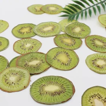 10buc Apăsat Uscate, Kiwi Felii de Fructe de Plante Ierbar Pentru Bijuterii carte Poștală Carte de Invitație Caz de Telefon Marcaj Face DIY