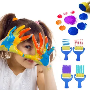 Burete Pensule Truse de Pensule Pictura Tool Kit Cu Șorț Impermeabil Și Mai mult Pentru Copii mai Devreme DIY de Învățare 44PCS/Set