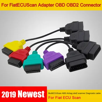Cele mai noi Pentru Masina Fiat ECU Scan Adaptor OBD OBD2 Conector Multi ECU Scan ABS Airbag Scaner de Diagnosticare Cablu pentru Auto Motociclete