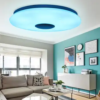 100W Wifi Moderne RGB LED Lumini Plafon Iluminat Acasă APP bluetooth de Muzică Ușoară de la Distanță de Control Dormitor Lămpi Inteligente Lampă de Plafon