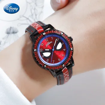 Disney cuarț ceas de mână rezistent la apă aliaj Piele Spiderman pentru copii drăguț ceasuri Simplu 3Bar Aliaj de Sticlă 15369