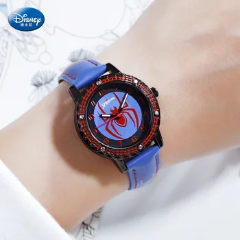 Disney cuarț ceas de mână rezistent la apă aliaj Piele Spiderman pentru copii drăguț ceasuri Simplu 3Bar Aliaj de Sticlă