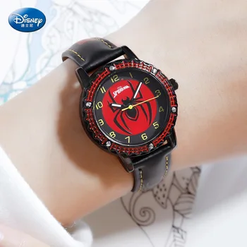 Disney cuarț ceas de mână rezistent la apă aliaj Piele Spiderman pentru copii drăguț ceasuri Simplu 3Bar Aliaj de Sticlă