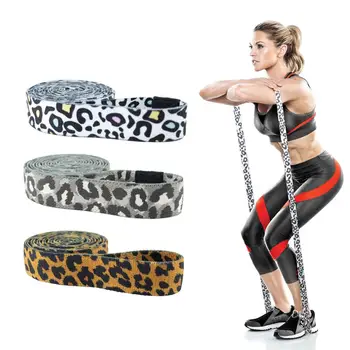3pcs Leopard de Imprimare de Fitness Întinde Banda de Yoga Banda de Rezistență Deschide Umăr Butt Lift Set de Antrenament Benzi de Femei Sport Fitness Band