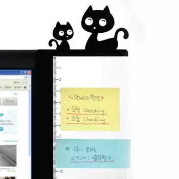 1 Perechi de Desene animate Drăguț Acrilice Mesaj Note Memo File de Bord cu Riglă pentru Calculator PC, Laptop, Monitor de Televiziune Ecrane