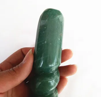 260g naturale Aventurin verde cristal de masaj bagheta piatră de cuarț Masaj stick fro femei vindecare