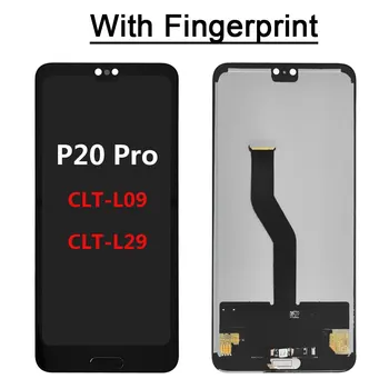 TFT Pentru Huawei P20 Pro Display LCD si Touch Screen de Asamblare cu Cadru Înlocuitor Pentru huawei p20 pro CLT-L04 CLT-L09 CLT-L29