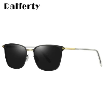 Ralferty Pătrat Bărbați ochelari de Soare Polarizat UV400-Negru de Înaltă Calitate Ochelari de Soare de sex Masculin de Conducere Ochelari de protecție Ochelari de oculos de sol D0864 15432