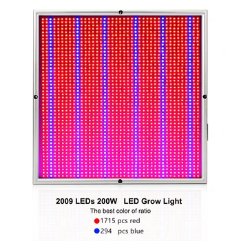200W Estompat Led-uri Cresc de Lumină întregul Spectru AC85-265V în Creștere Lampă cu Led-uri Phytolamp Pentru Plante cu efect de Seră să Crească Cort Cutie