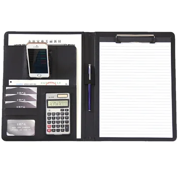 LOGO-ul personalizat Suport de Telefon A4 Afaceri Dosar Cu Pix Calculator Organizator Notepad Manager Document Școală Papetărie de Birou