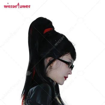 Bayonetta Peruca Cosplay Femei Cu Părul Lung Negru