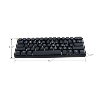 GK61 Swappable 60% RGB Tastatură Personalizate Kit PCB Placa de Montare Caz Gamer Mecanice Sentiment Tastatura Gaming Tastatura RGB
