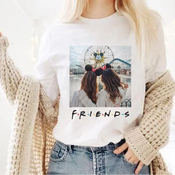 Prietenii De Imprimare T-Shirt Femei 2020 Noi De Vara Cu Maneci Scurte De Agrement Tricouri Topuri Tricou Casual Femei Femei Tricou Plus Dimensiunea Îmbrăcăminte
