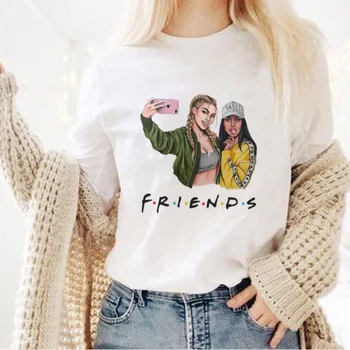 Prietenii De Imprimare T-Shirt Femei 2020 Noi De Vara Cu Maneci Scurte De Agrement Tricouri Topuri Tricou Casual Femei Femei Tricou Plus Dimensiunea Îmbrăcăminte