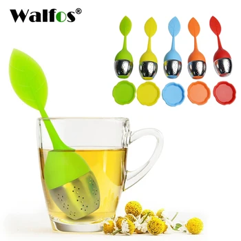 WALFOS Ceai Infuzor din Oțel Inoxidabil Ceai Mingea Frunze de Calitate Alimentară Aroma Total Ceai Infuser Gadget Ilicone Ceai Infuser Ceai Ceainic