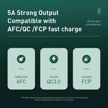 5A VOOC Flash super Charge Pentru OPPO A53 A33 A9 2020 F17 Realme 7 Pro Pentru Xiaomi POCO X3 M3 Onoare 9X 30 Încărcător Rapid Tip C Cablu