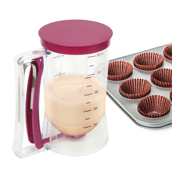 HOOMIN 900ml Ceașcă de Măsurare Aluat Făină Pastă de Distribuitor Pentru Cupcakes Clatite Tort Cookie Briose cu Crema Speratator Instrumente de Copt