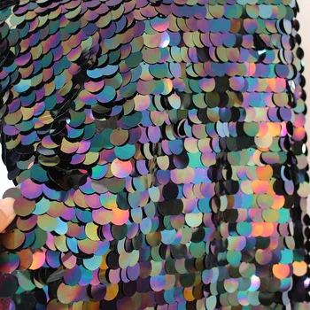 Mare Paiete (18mm) Irizatii Stralucitoare Broderie cu Paiete, Material Multicolor Pentru Haine Petrecere de Craciun Decor De 50