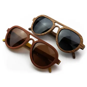 Designer de Brand Bărbați Femei Lemn ochelari de Soare Retro Vintage ochelari de Soare de Înaltă calitate UV400
