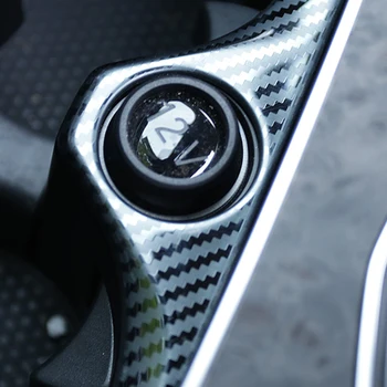 Fibra de Carbon Auto Centrală Cana de Apa Titularul Cadru Capac Ornamental de Interior Autocolant Pentru BMW X5 G05 2019-21 Accesorii Auto Decor