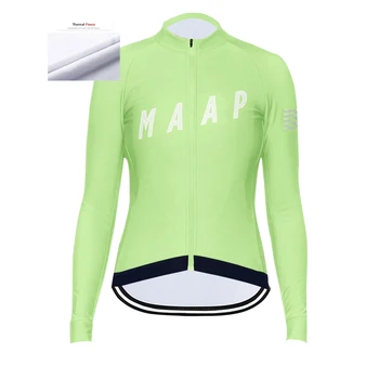 MAAP 2021 Femei de Iarnă, Ciclism Jersey cu Maneca Lunga Termică Îmbrăcăminte Fleece MTB Maillot Ropa Ciclismo Hombre Bicicleta Haine