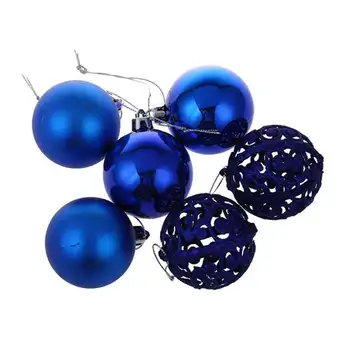 1 x Cutie Minge Pom de Crăciun Ornament Agățat Baubles Decoratiuni de Craciun Petrecere de Anul Nou, Bile Home Decor Albastru Inchis