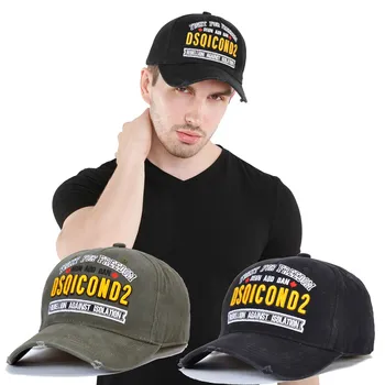 2020 DSQICOND2 Șapcă de Baseball Bumbac Capace DSQ2 Scrisori de Brand de Înaltă Calitate Capac Bărbați Femei Design Clientului DSQ Logo Hat Capac Negru 15641