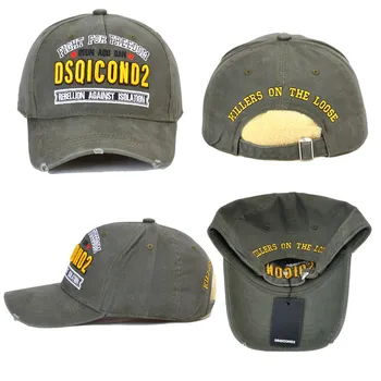 2020 DSQICOND2 Șapcă de Baseball Bumbac Capace DSQ2 Scrisori de Brand de Înaltă Calitate Capac Bărbați Femei Design Clientului DSQ Logo Hat Capac Negru