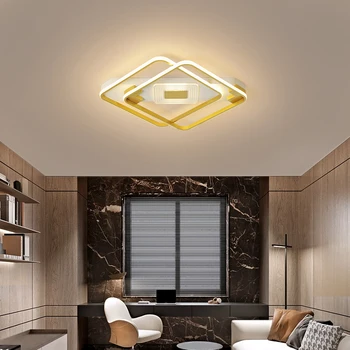 Fierbinte de Vânzare Negru/Aur Plafon cu LED-uri lămpi de Iluminat Pentru Sufragerie, Dormitor, Hol Sala De AC90-260V Prindere Candeeiro De Teto