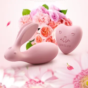 Noi WOWYES Telecomanda Wireless Dual Vibrator Rabbit punctul G, Clitorisul Stimulator Curea Pe Vibratoare Jucarii Sexuale Pentru Femei Cupluri