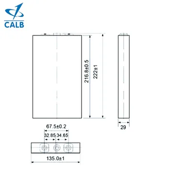 16pcs CALB 3.2 V 72AH Lifepo4 Baterie de Celule cu carcasă din Aluminiu pentru E-trick ,barca, sistemul Solar Nou de la fabrica Face 48V