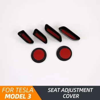 Pentru Tesla Model 3 Model S Model X ABS imita Fibra de Carbon de Culoare Interior Seat Reglați Butonul de Comutare de Acoperire Tapiterie Auto Styling Acce