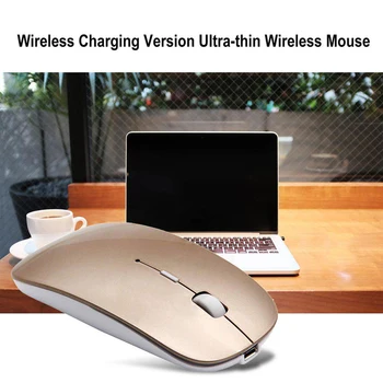 2.4 G Wireless Reîncărcabilă, Încărcare Mouse-ul Ultra-Subțire Tăcut, Mut Biroul Notebook Soareci Opto-electronice Pentru PC, laptop