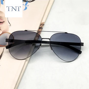 TNT Pilot ochelari de Soare Polarizat Ultra-lumină Fără Șurub rama de Ochelari Pentru Barbati Femei Brand de Ochelari de Soare de Acoperire Lentile de Conducere Pentru Bărbați