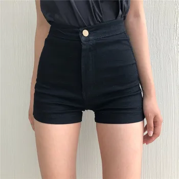 Mazefeng 2019 Femei De Moda De Vară De Înaltă Talie Pantaloni Scurți Din Denim Blugi Femei Scurt 2019 Noi Femme Push-Up Skinny Slim Denim Pantaloni Scurți