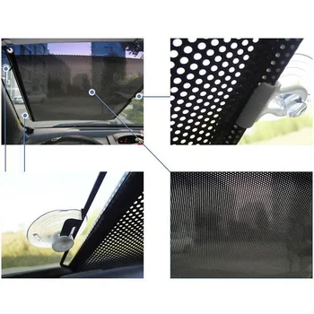 Universal fereastra parasolar Auto PVC Ferestre parasolar auto fata spate lateral retractabil Anti UV, Parasolar accesorii de protecție