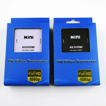 Mini AV cu HDMI Video Converter Box AV2HDMI RCA AV, HDMI, CVBS la HDMI Adaptor pentru HDTV TV, PS3, PS4, PC, DVD Xbox Proiector